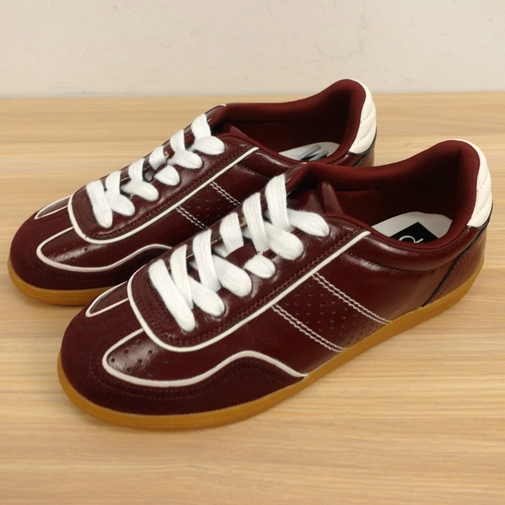 Retro Indie Burgundy Sneaker Shoes Womens 6 Red Classic Low Top DV Dolce Vita
